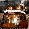 Постельное белье Cube-Animals Односпальное Двуспальное Полный Размер Queen King Размер Постельное белье с Оленями Взрослый Детская Спальня Комплекты Пододеяльников 3D Печать 030