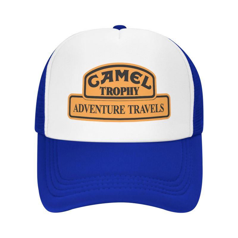 Сетчатая бейсболка с принтом Camel Trophy, унисекс, летняя, дышащая, с козырьком, на кнопке, для улицы, тракер, папина кепка