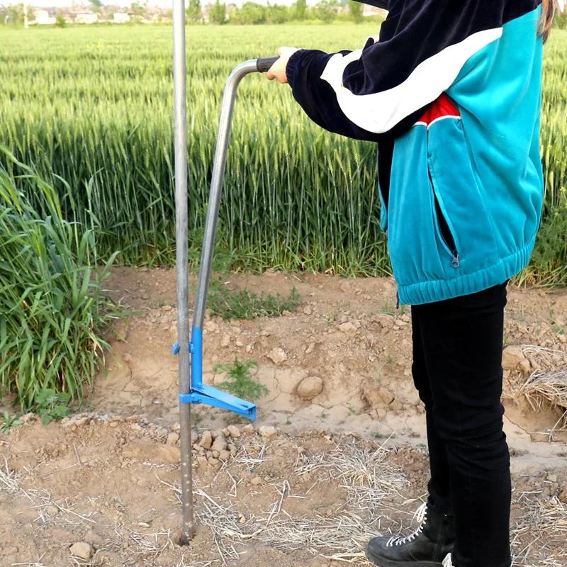 Инструмент для вставки стальной трубы в теплице Устройство для вставки экстубации Аксессуары для скелета овощей Экономящее труд удаление вставки