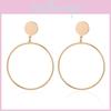 Модные серьги-кольца из сплава для женщин, трендовые геометрические эффектные украшения