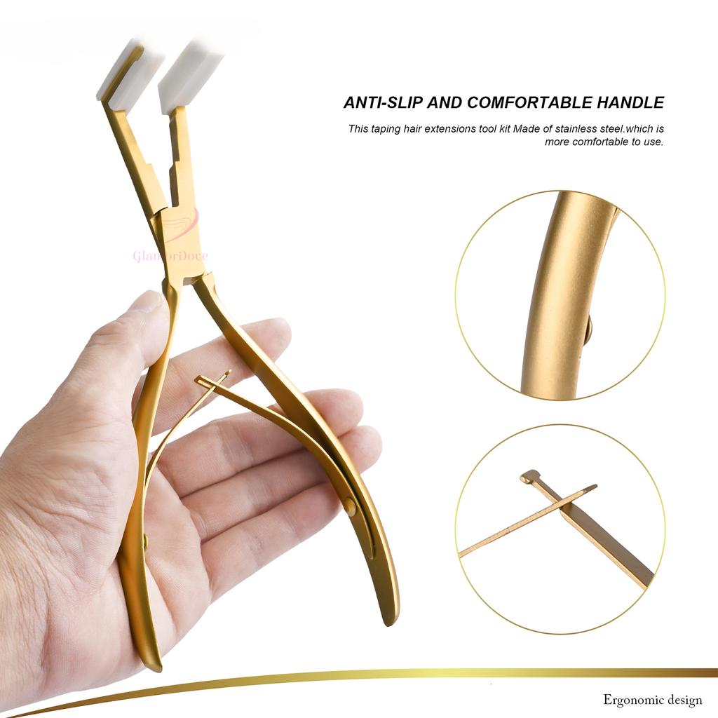 Щипцы для наращивания волос Уплотнительные плоскогубцы из нержавеющей стали для наращивания лент Щипцы для укладки волос