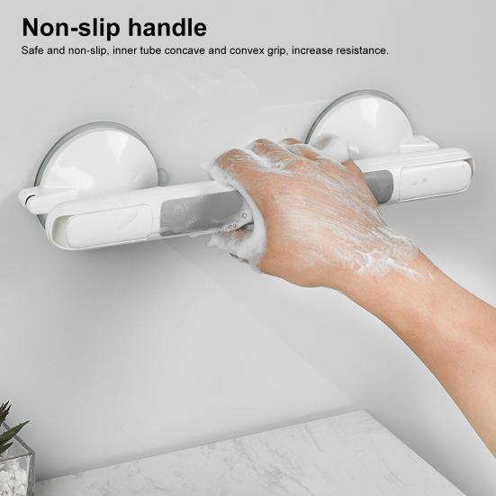 Поручни Сверхмощная присоска Ручка для душа Простая установка Водонепроницаемая безопасность