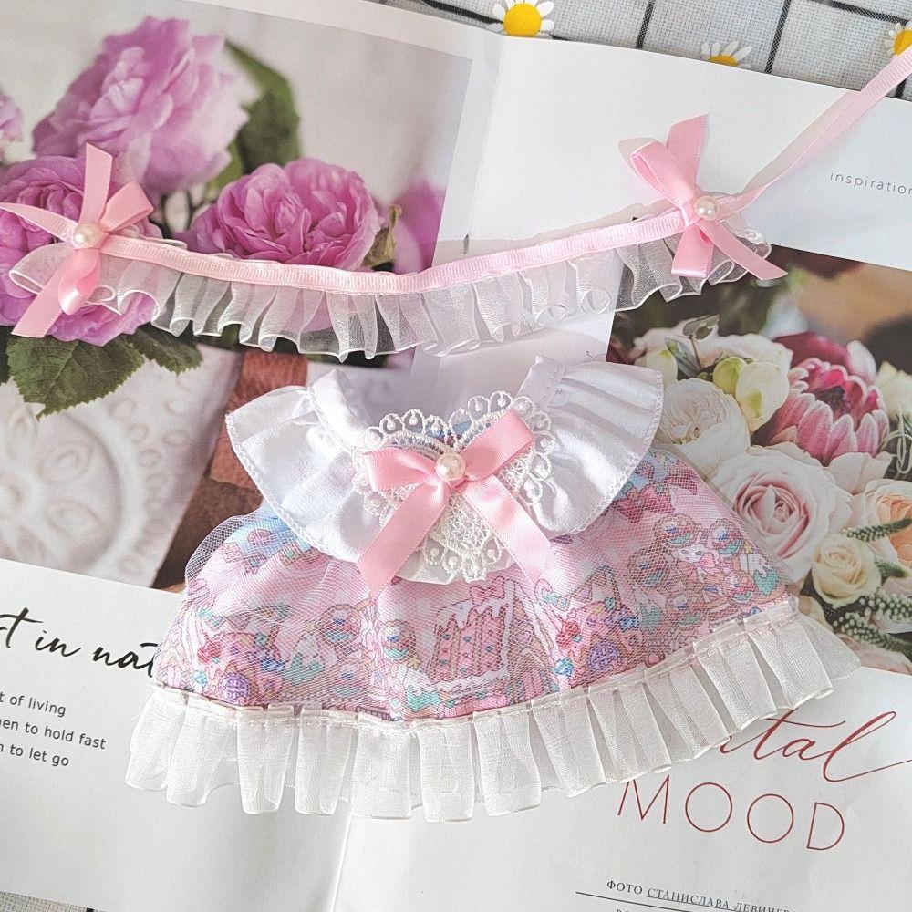 Cotton Stuffed Lolita Style 20CM Doll Clothes Rabbit Ear Idol Dolls Accessories Princess Dress