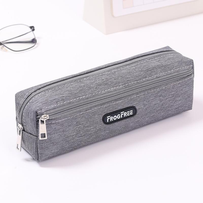 With Zipper Pencil Bags Canvas Pen Storage Bag Modern Pencil Case  for Student Kids