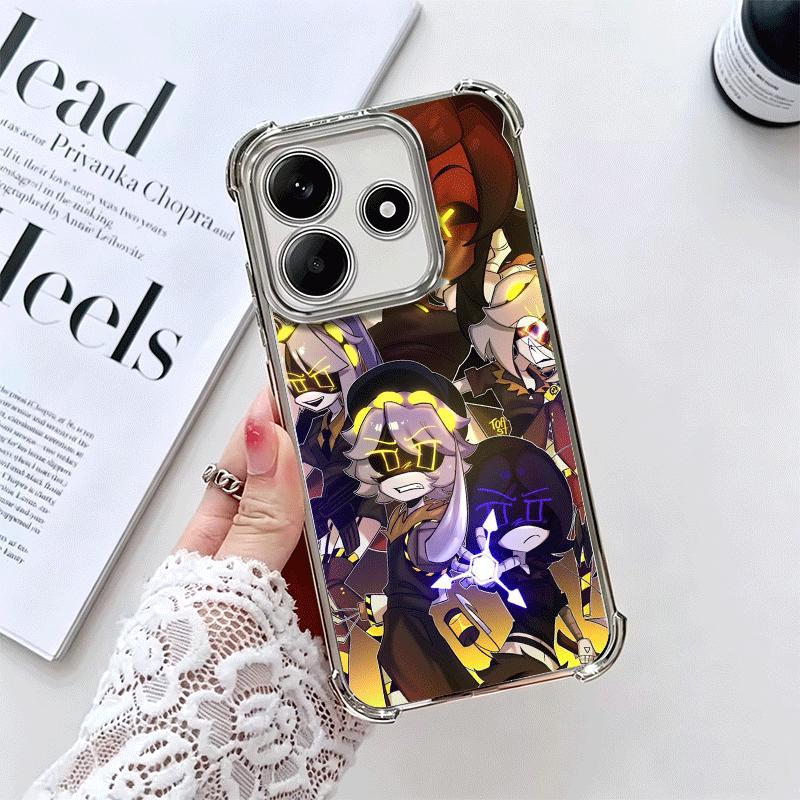 M-Murder D-Drones Game Plating Phone Case For Xiaomi Redmi Note 14 15 Pro Plus 13 12 11 11S 11T 10 9S 9 5G Anti-Fall Airabag Cov