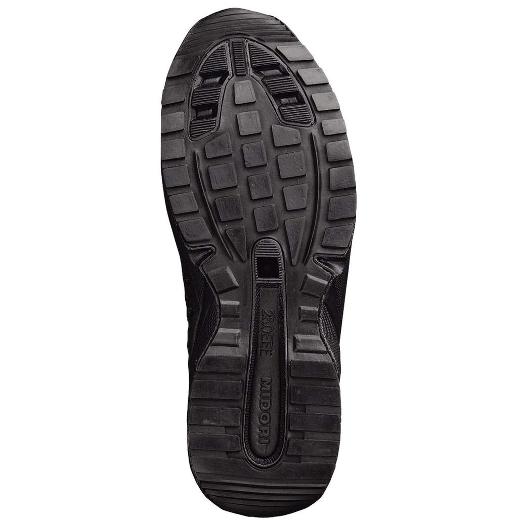 Work Plus Super Light Safety Work Shoes JSAA Certified Professional Sneakers Lightweight Shock Absorption SL601 Black Cm [Midori Anzen] 26.5