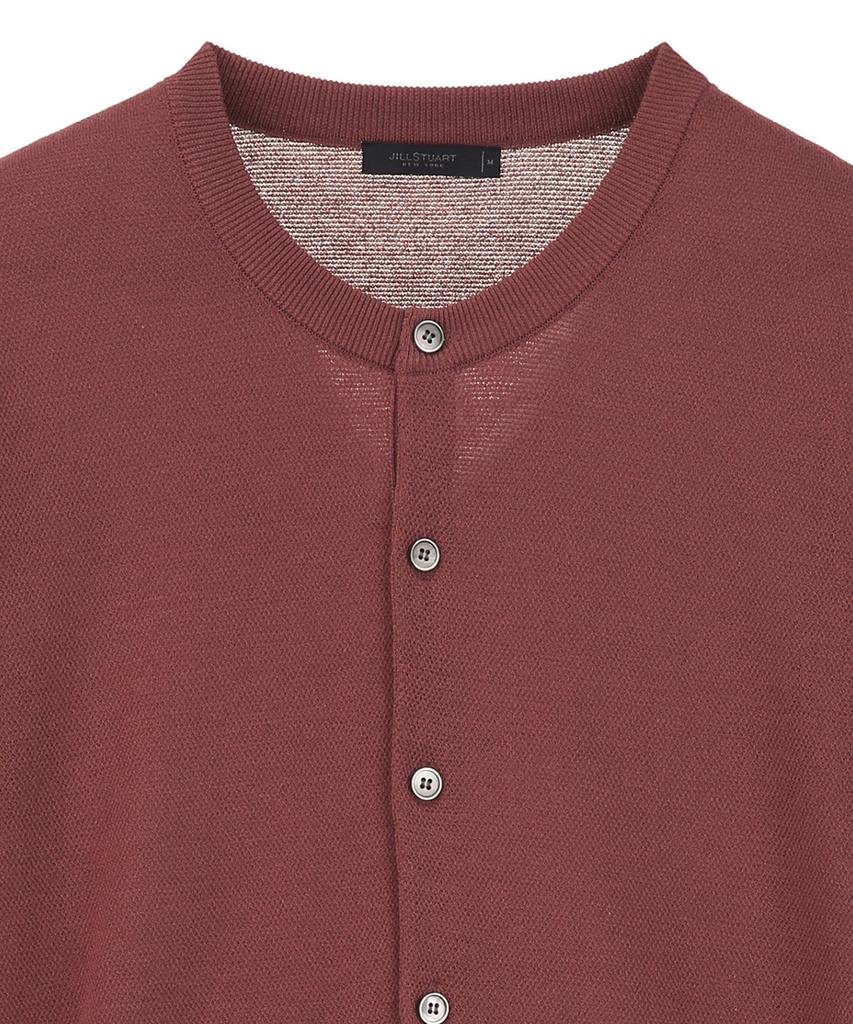 Jillstuart Newyork Men Cotton Lean Crew Neck Cardigan - Brown (Jnsw6B507W2)