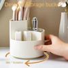 360° Rotating Makeup Brush Holder Large Capacity Cosmet Storag Box Makeup Organiser Lipsticks Container Vanity Organizer Bucket