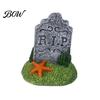 Spooky Garden Ornaments Halloween Tombstones Yard Signs, Realistic Graveyard Outdoor Creepy Accessories Lawn Decorations for Horror Party Decoration