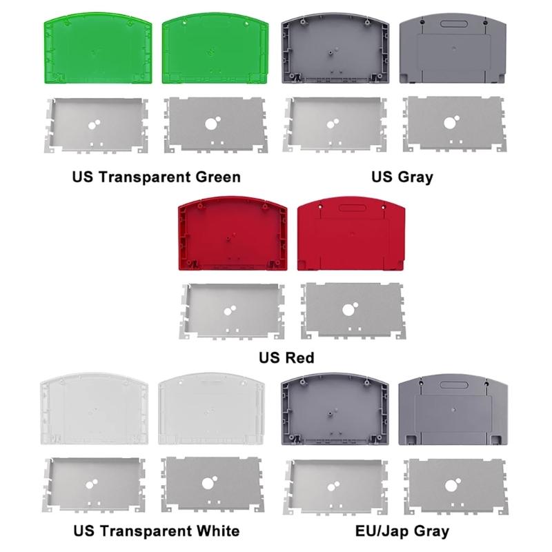 Корпус картриджа Защитная крышка Чехол для N64 с набором винтов Защитная оболочка для картриджа игровой консоли