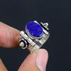 Серебряное кольцо с натуральным лазуритом | Серебряное кольцо 925 пробы | Старинные серебряные украшения | Винтажные серебряные кольца ручной работы для женщин и девушек