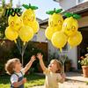 Bridal Shower Lemon Decor 10 Pcs Balloons, Summer Yellow Fruit Foil Balloons for Slice Balloon Themed Birthday Party Supplies, Vacation