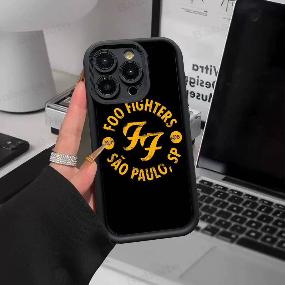 Чехол для телефона F-Foo F-Fighters Classic Rock для IPhone 17 16 15 14 13 12 11 Pro Max Plus Силиконовый противоударный чехол