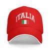 Женская Унисекс Италия Итальянский Флаг Italia Уличная Шляпа Регулируемая Кепка Повседневная Бейсболка Спортивные Кепки