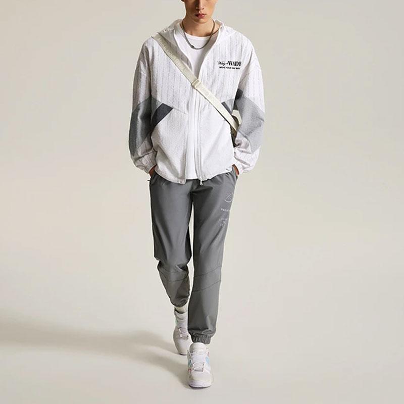 Мужские вязаные спортивные штаны Li Ning, цвет 'Теневой серый', AKYU017-4