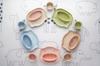 Staub Baby Kids Tableware 4 шт. Набор зеленой тарелки, миски, кружки, японская керамическая посуда STAUB Baby Kids "Керамика и лягушка" для детей [Авторизованный продукт] и