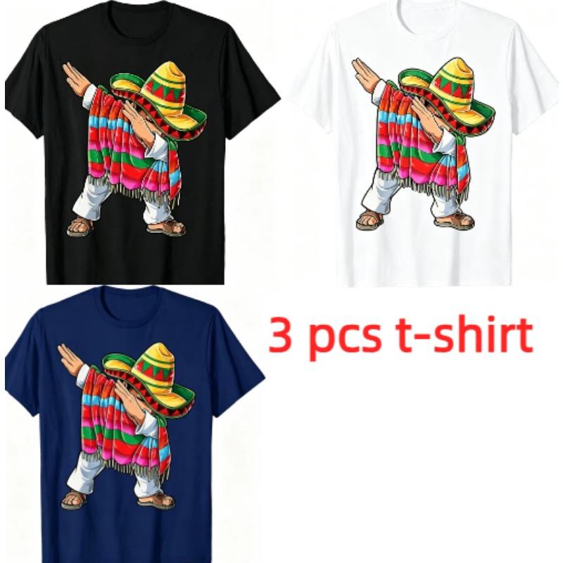 Fashion Retro Super Cool Posture Print Men's T-shirt Summer Men's and Women's Casual Fashion Tops Men's Short Sleeve T-shirt Oversize Clothing