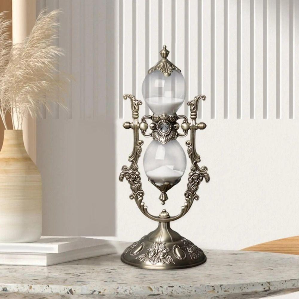 15/30 Minutes Hourglass Timer Golden Sand Clock Crafts Home Ornament  Office Desktop