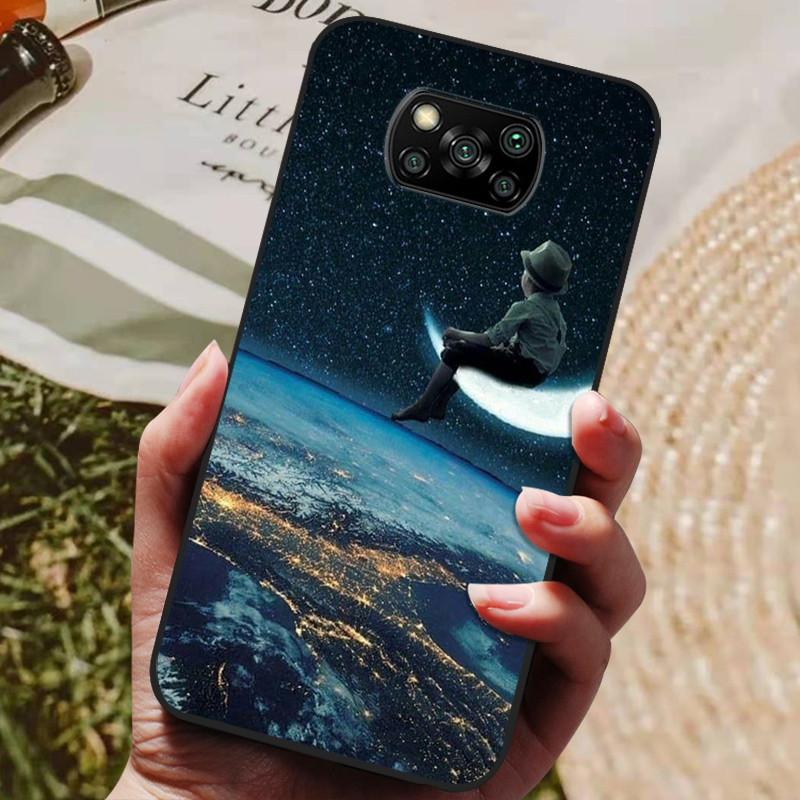 Чехол для Xiaomi Poco X3 Pro Мягкий силиконовый чехол из ТПУ для Poco X3 Pro X3Pro Чехол для телефона PocoX3 Pro Милый чехол-бампер с кошкой Защитный