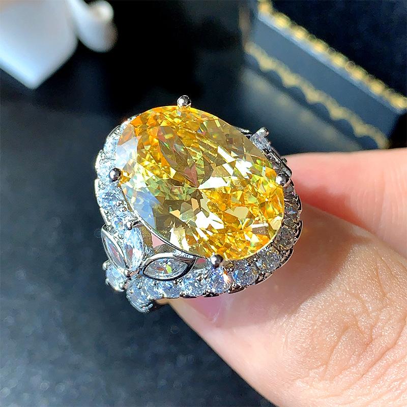 Осенние и зимние ювелирные изделия кольцо ювелирные изделия ретро мода легкая роскошь высокого класса огранка птичье гнездо цветное сокровище кольцо женская мода