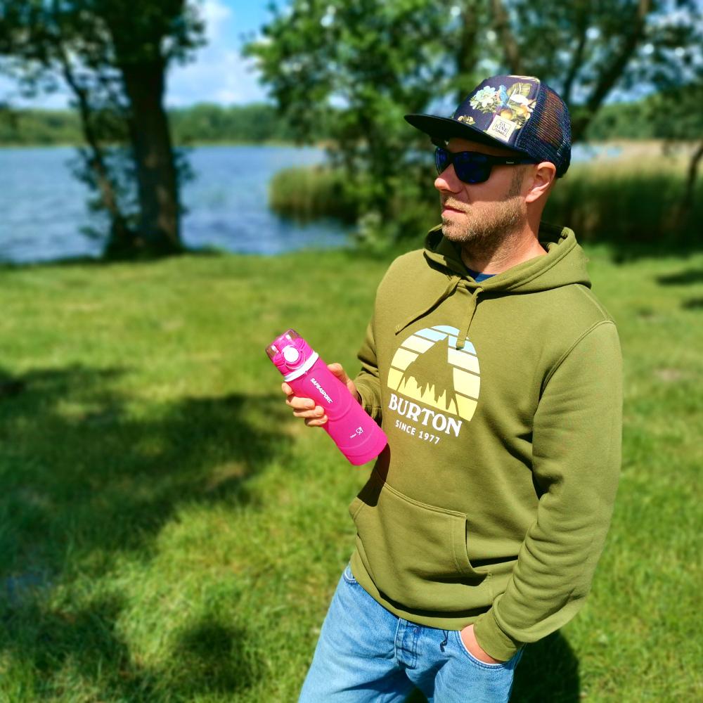 Bidon silikonowy na wodę duży składany 750 ml