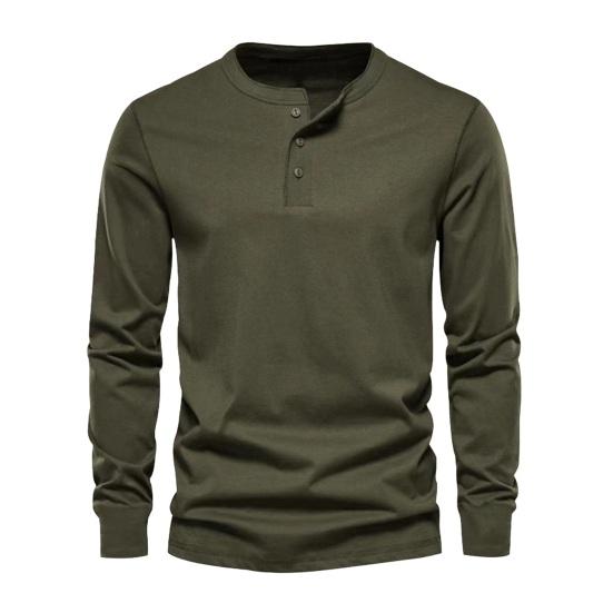 Мужской летний весенний топ с круглым вырезом, однотонный приталенный пуловер с длинным рукавом, мягкий верх средней длины, мужская футболка