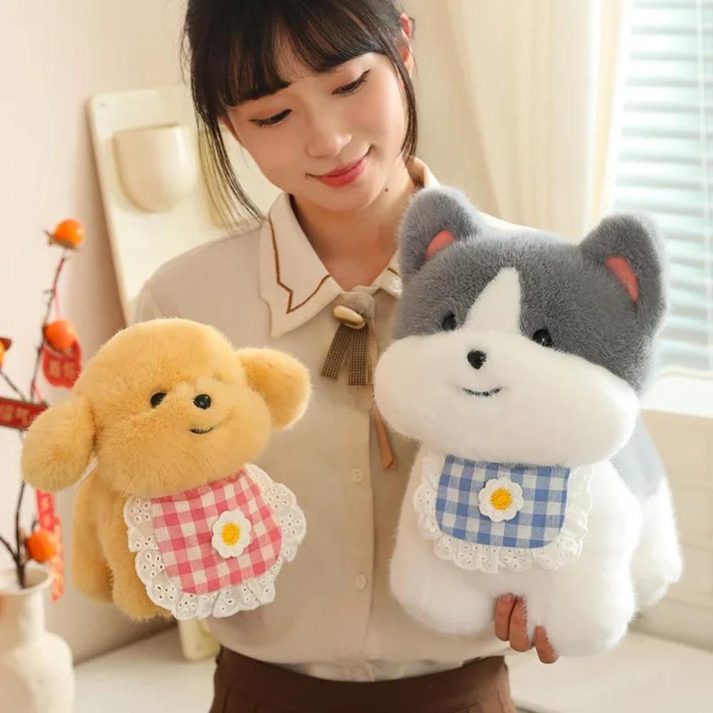 Soft Plush Dog Toy 20cm Plush Stuffed Doll Funny Plush Bib Dog Gift