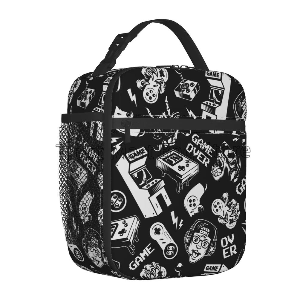 Контроллер для видеоигр, изолированный ланч-бокс, геймпад, водонепроницаемый портативный термосумка для ланча Bento для школы, путешествий, пикника, пляжа