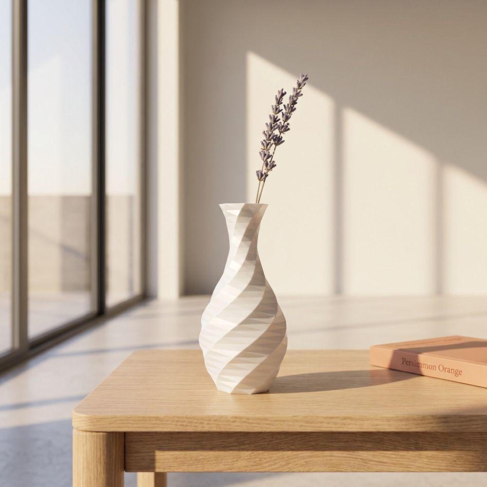 3D Printed Mini Flower Vases Simple Spiral Vase Pencil Holder Decorative Vase Indoor Use