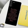 Христианство Молитва Господня Чехол для телефона Для Samsung Galaxy S25 S26 Ultra S20 S21 S22 S23 Plus S10 S25 FE S24 Ultra Чехол