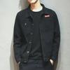 Men's Black Denim Jacket - Korean Style, Trendy Loose Fit for Spring and Autumn