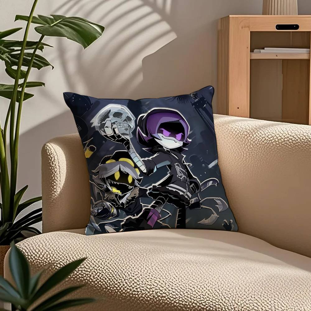 ANIME m-Murder d-Drones Pillow Case Comfort Sofa Bed Silky elegant Invisible zipper Custom Decorative cushion cover