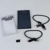 Внешний корпус для 2,5-дюймовых накопителей USB Type C, SATA на USB 5 Гбит/с, прозрачный корпус для HDD/SSD, поддержка для ПК и ноутбуков