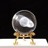 3D хрустальный шар с подставкой, планета, лазерная гравировка, глобус Солнечной системы, астрономический подарок, подарок на день рождения, стеклянная сфера, украшение для дома