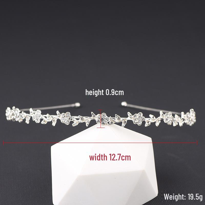 Повязка на голову с цветком сливы из страз: Элегантное цветочное украшение для волос для невест