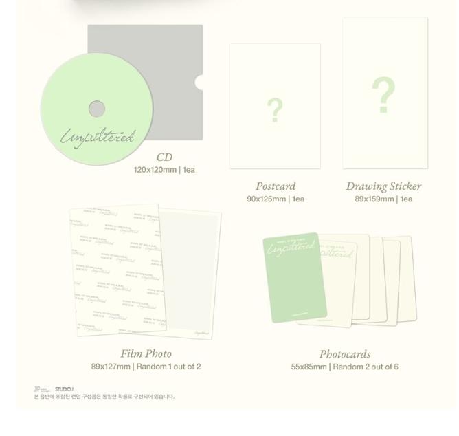 [предзаказ] DAY6 Wonpil 1-й мини-альбом Unpiltered Book Pouch Ver K-POP Официальный альбом
