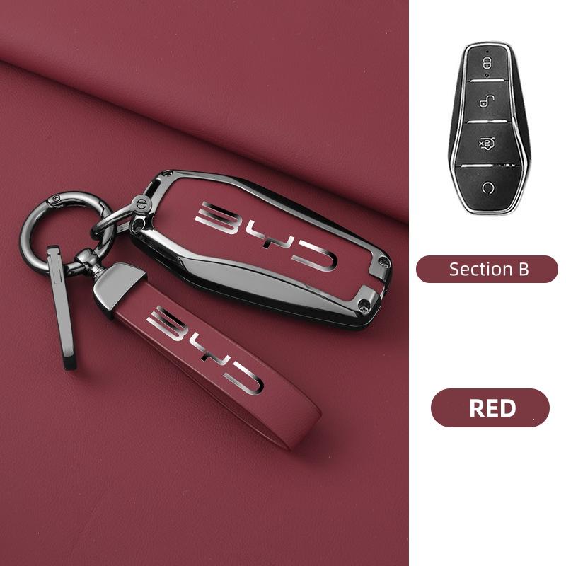 Чехол-брелок из цинкового сплава для автомобиля BYD Song Pro Plus Max Dmi EV Seal Dolphin 2022 2023 2024 Аксессуары для сумки-брелока дистанционного управления