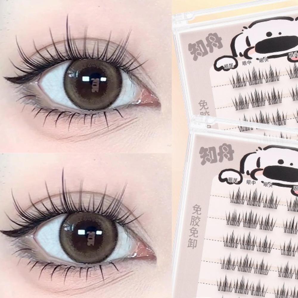 DIY Self-adhesive Lash Clusters Reusable False Eyelash Clusters Cute Adhesive False Eyelashes Lady