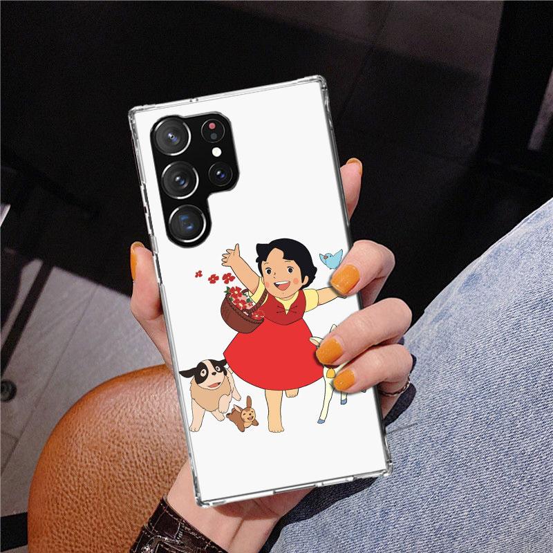 Милый мультяшный чехол Heidi для Samsung Galaxy S26 S25 Edge S23 S24 Ultra S22 Plus S21 S20 FE Уникальная крышка Мягкий чехол Galaxy S