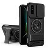 KEYSION Магнитный чехол для телефона для Infinix GT 30 30 Pro 5G Защита камеры со сдвижной крышкой Вертикальная подставка Кольцо 360 Ударопрочная задняя крышка
