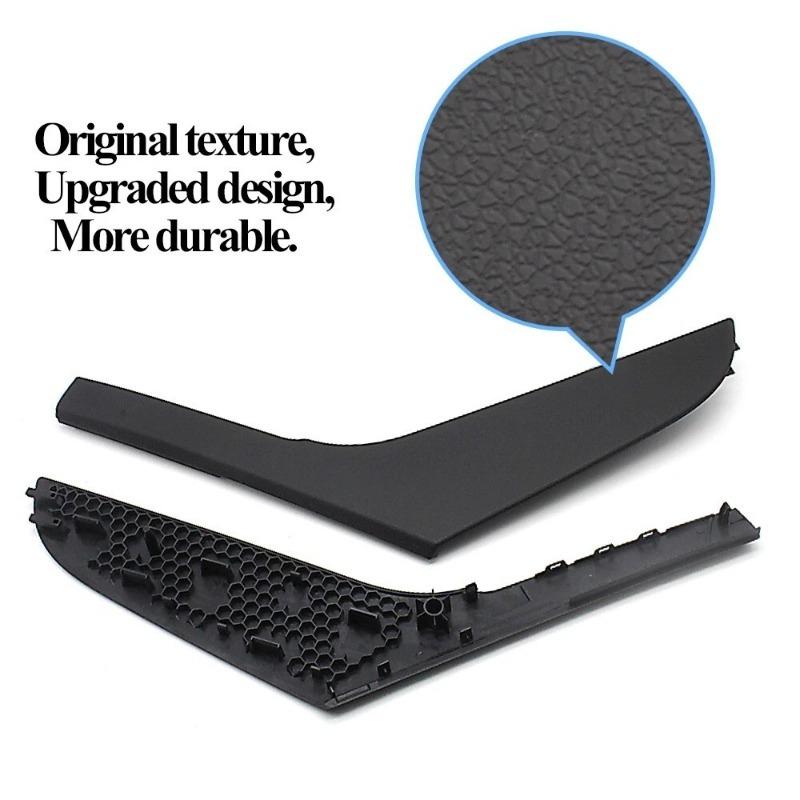 2-Doors Black Left and Right Interior Door Pull Handle Cover Panel Trim For VW Golf 6 GTI MK6 2009-2013 5K3868039A 5K3686040A