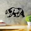 1pc Animal Bear Metal Wall Art Modern Interior Decoration Stylish Office Wall Hanging Elegant Wall Art Gift for Any Space