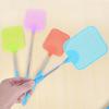 1/2pcsMini Retractable Plastic Fly Swatter; Stainless Steel Non-slip Handle; Summer Mosquito Swatter; Fly Killer For Home Garden