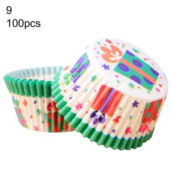 Simple DIY Cartoon Pattern Premium Microwave Safe Cupcake Liner Kitchen Tools Muffin Cup