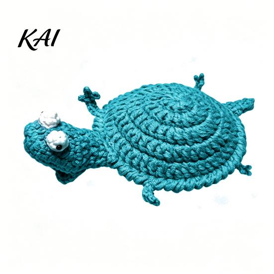 Crochet Lizard Coaster DIY Kit, Handmade Knitting Animal Crafts, Decorative Drink Mug Coffee Cup Mat for Adults, Beginner
