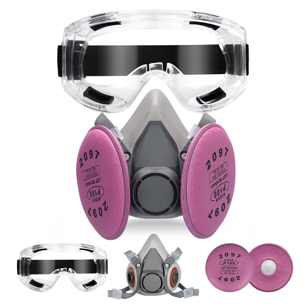 «Защитный противогаз 6200 для защиты от распыляемой краски, пестицидов, химикатов и формальдегида»