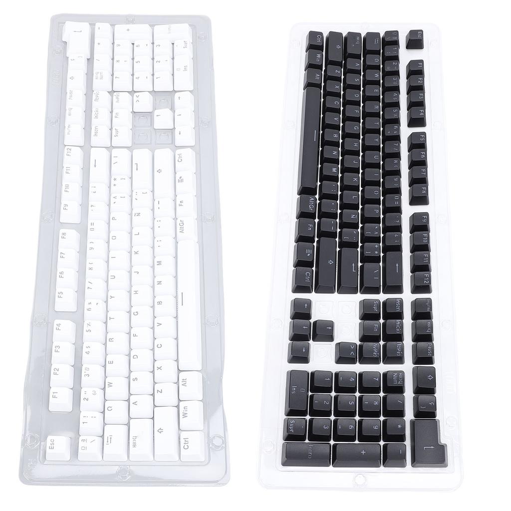 Spanish Keyboard Keycaps 108 Keys Minimalist Mechanical Keyboard Keycaps for 61 64 68 84 87 96 98 10