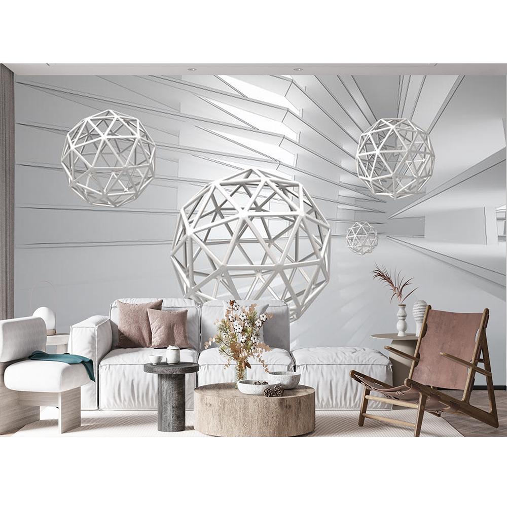 Abstract Wallpaper 3d Space Three-Dimensional Sphere Mural Living Room Bedroom Tv Background Wallpaper