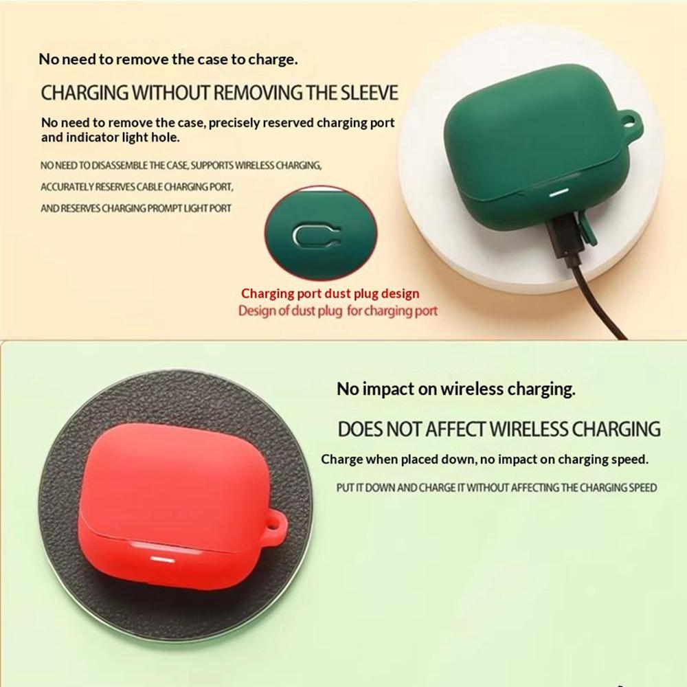 Чехол для наушников For Honor Earbuds 4 из силикона, защитный чехол для беспроводных наушников с пряжкой против потери