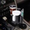 Автомобильный держатель для чашки, многофункциональная стойка для хранения чашек для напитков, держатель для телефона, подставка для чашки для напитков, контейнер, автоинтер...
